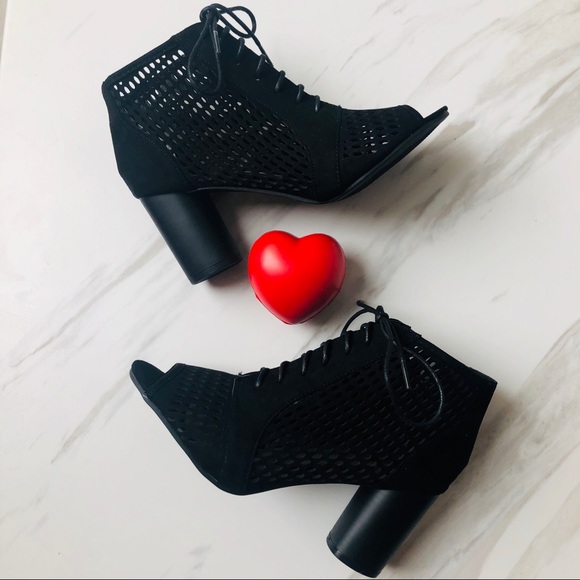 BUY 1, GET 1 FREE! Faux Suede Lace-Up Bootie - Picture 2 of 8